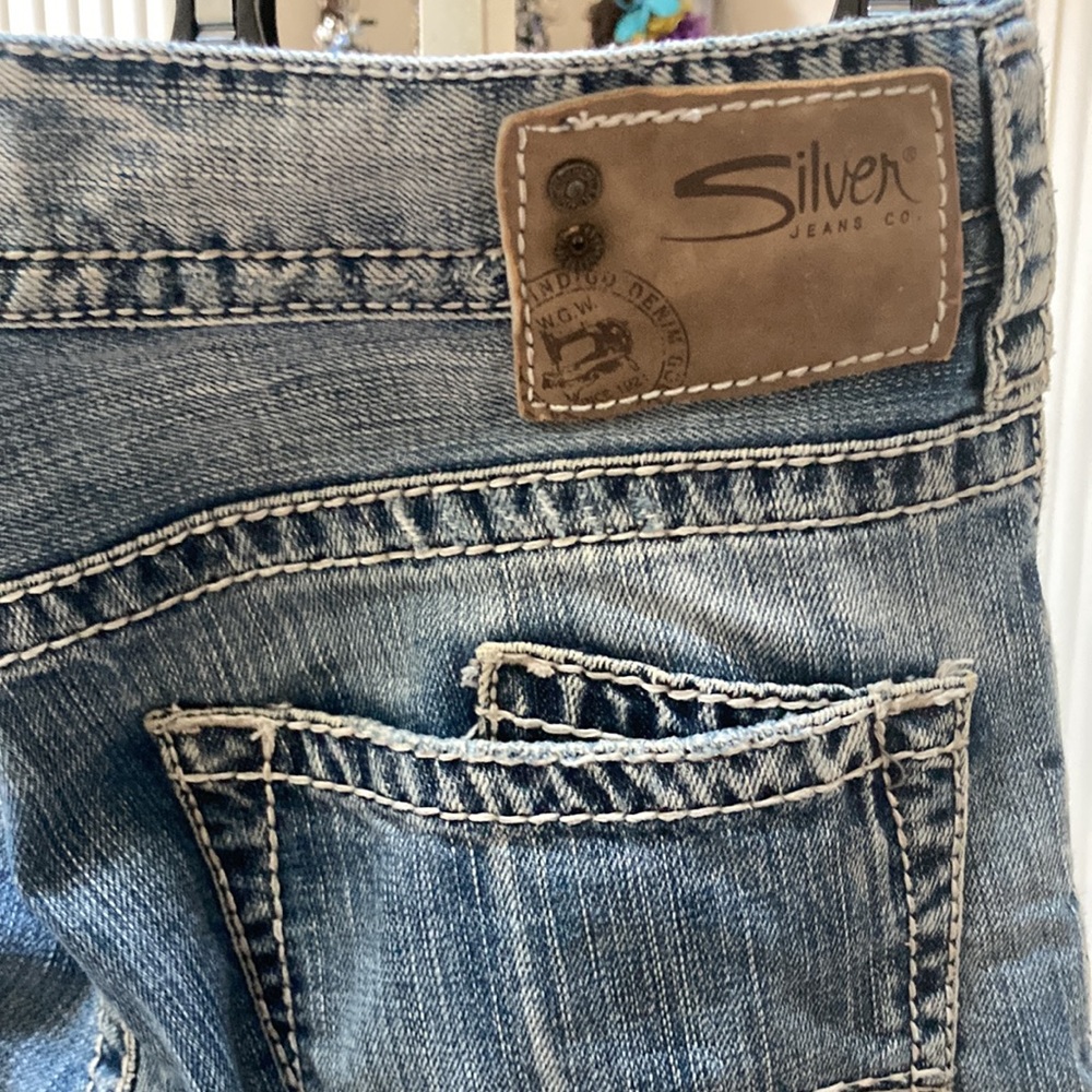 Men’s silver brand jeans